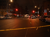 Two men are shot, and one man is killed in the Washington Heights section of Manhattan, New York, United States, on October 2, 2024. On Wedn...