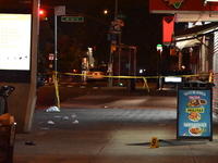 Two men are shot, and one man is killed in the Washington Heights section of Manhattan, New York, United States, on October 2, 2024. On Wedn...