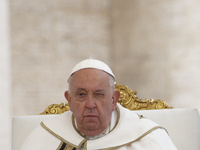 Pope Francis leads the mass for the opening session of the 16th Ordinary General Assembly of the Synod of Bishops in Vatican, on October 2,...