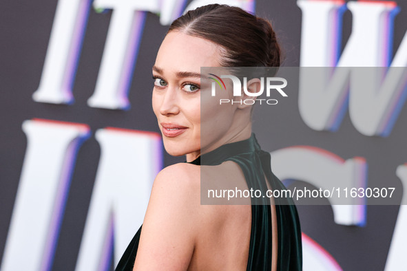 Alycia Debnam-Carey wearing Dior arrives at the 2024 Beyond Fest - Los Angeles Premiere Of Netflix's 'It's What's Inside' held at The Egypti...