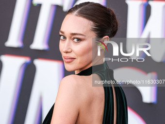 Alycia Debnam-Carey wearing Dior arrives at the 2024 Beyond Fest - Los Angeles Premiere Of Netflix's 'It's What's Inside' held at The Egypti...