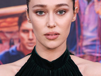 Alycia Debnam-Carey wearing Dior arrives at the 2024 Beyond Fest - Los Angeles Premiere Of Netflix's 'It's What's Inside' held at The Egypti...