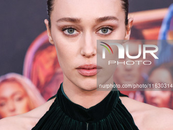 Alycia Debnam-Carey wearing Dior arrives at the 2024 Beyond Fest - Los Angeles Premiere Of Netflix's 'It's What's Inside' held at The Egypti...