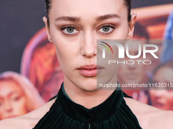 Alycia Debnam-Carey wearing Dior arrives at the 2024 Beyond Fest - Los Angeles Premiere Of Netflix's 'It's What's Inside' held at The Egypti...