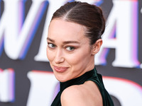 Alycia Debnam-Carey wearing Dior arrives at the 2024 Beyond Fest - Los Angeles Premiere Of Netflix's 'It's What's Inside' held at The Egypti...