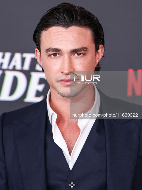 Gavin Leatherwood arrives at the 2024 Beyond Fest - Los Angeles Premiere Of Netflix's 'It's What's Inside' held at The Egyptian Theatre Holl...