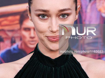 Alycia Debnam-Carey wearing Dior arrives at the 2024 Beyond Fest - Los Angeles Premiere Of Netflix's 'It's What's Inside' held at The Egypti...