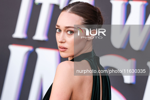 Alycia Debnam-Carey wearing Dior arrives at the 2024 Beyond Fest - Los Angeles Premiere Of Netflix's 'It's What's Inside' held at The Egypti...