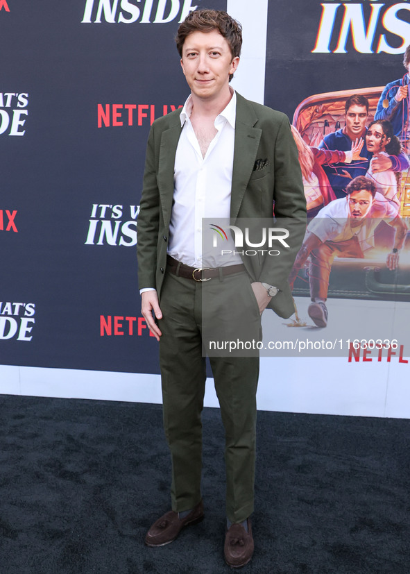 David Thompson arrives at the 2024 Beyond Fest - Los Angeles Premiere Of Netflix's 'It's What's Inside' held at The Egyptian Theatre Hollywo...