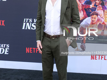 David Thompson arrives at the 2024 Beyond Fest - Los Angeles Premiere Of Netflix's 'It's What's Inside' held at The Egyptian Theatre Hollywo...