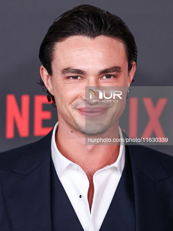 Gavin Leatherwood arrives at the 2024 Beyond Fest - Los Angeles Premiere Of Netflix's 'It's What's Inside' held at The Egyptian Theatre Holl...