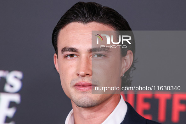 Gavin Leatherwood arrives at the 2024 Beyond Fest - Los Angeles Premiere Of Netflix's 'It's What's Inside' held at The Egyptian Theatre Holl...