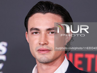 Gavin Leatherwood arrives at the 2024 Beyond Fest - Los Angeles Premiere Of Netflix's 'It's What's Inside' held at The Egyptian Theatre Holl...