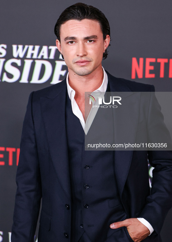 Gavin Leatherwood arrives at the 2024 Beyond Fest - Los Angeles Premiere Of Netflix's 'It's What's Inside' held at The Egyptian Theatre Holl...