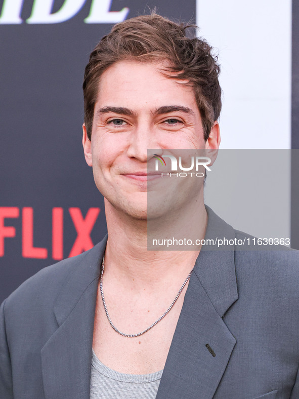 James Morosini arrives at the 2024 Beyond Fest - Los Angeles Premiere Of Netflix's 'It's What's Inside' held at The Egyptian Theatre Hollywo...