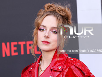 Madison Davenport arrives at the 2024 Beyond Fest - Los Angeles Premiere Of Netflix's 'It's What's Inside' held at The Egyptian Theatre Holl...