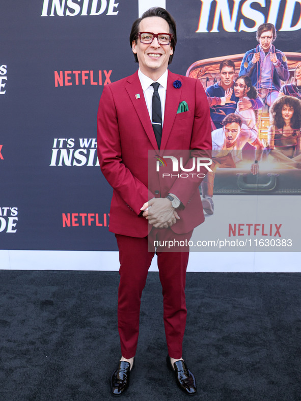 Greg Jardin arrives at the 2024 Beyond Fest - Los Angeles Premiere Of Netflix's 'It's What's Inside' held at The Egyptian Theatre Hollywood...