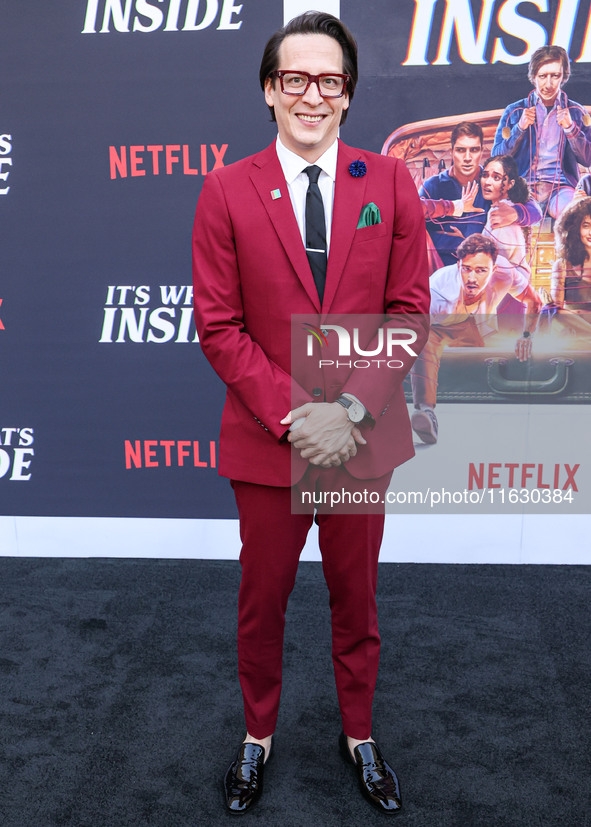 Greg Jardin arrives at the 2024 Beyond Fest - Los Angeles Premiere Of Netflix's 'It's What's Inside' held at The Egyptian Theatre Hollywood...