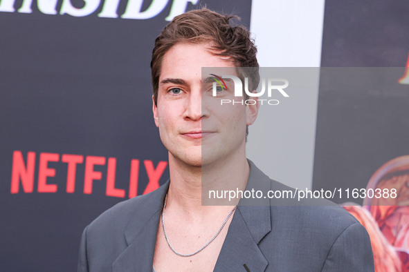 James Morosini arrives at the 2024 Beyond Fest - Los Angeles Premiere Of Netflix's 'It's What's Inside' held at The Egyptian Theatre Hollywo...