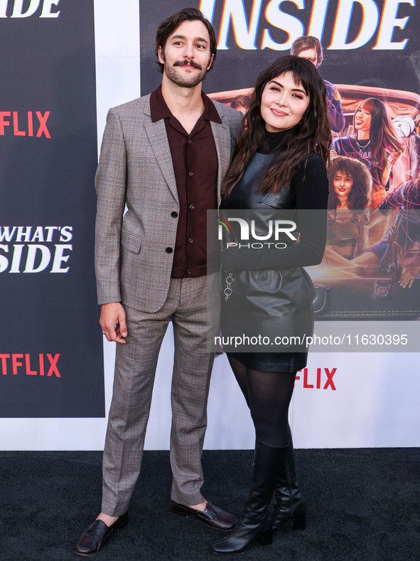 Alexander Koch and Daniella Pineda arrive at the 2024 Beyond Fest - Los Angeles Premiere Of Netflix's 'It's What's Inside' held at The Egypt...