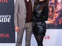 Alexander Koch and Daniella Pineda arrive at the 2024 Beyond Fest - Los Angeles Premiere Of Netflix's 'It's What's Inside' held at The Egypt...