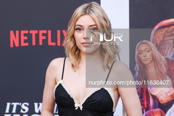 Grace Van Dien arrives at the 2024 Beyond Fest - Los Angeles Premiere Of Netflix's 'It's What's Inside' held at The Egyptian Theatre Hollywo...