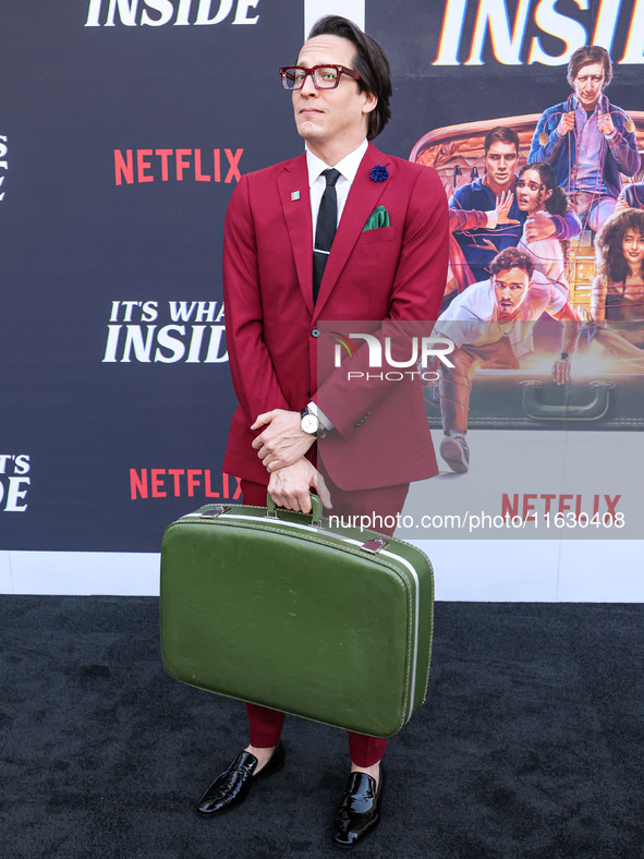 Greg Jardin arrives at the 2024 Beyond Fest - Los Angeles Premiere Of Netflix's 'It's What's Inside' held at The Egyptian Theatre Hollywood...