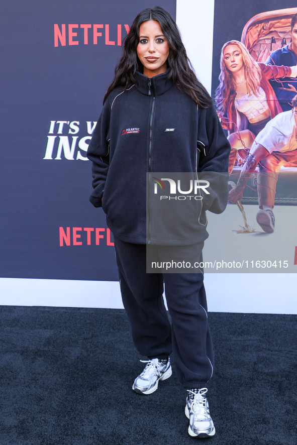 Naz Perez arrives at the 2024 Beyond Fest - Los Angeles Premiere Of Netflix's 'It's What's Inside' held at The Egyptian Theatre Hollywood on...