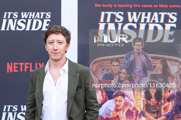 David Thompson arrives at the 2024 Beyond Fest - Los Angeles Premiere Of Netflix's 'It's What's Inside' held at The Egyptian Theatre Hollywo...