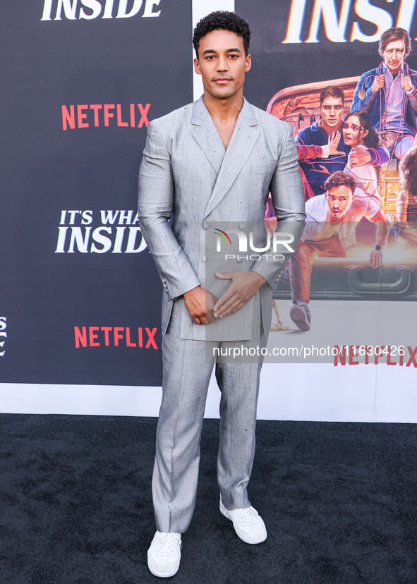 Devon Terrell arrives at the 2024 Beyond Fest - Los Angeles Premiere Of Netflix's 'It's What's Inside' held at The Egyptian Theatre Hollywoo...