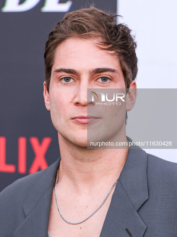 James Morosini arrives at the 2024 Beyond Fest - Los Angeles Premiere Of Netflix's 'It's What's Inside' held at The Egyptian Theatre Hollywo...