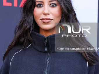 Naz Perez arrives at the 2024 Beyond Fest - Los Angeles Premiere Of Netflix's 'It's What's Inside' held at The Egyptian Theatre Hollywood on...