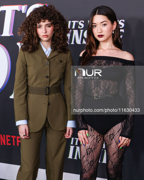 Nina Bloomgarden and Reina Hardesty arrive at the 2024 Beyond Fest - Los Angeles Premiere Of Netflix's 'It's What's Inside' held at The Egyp...