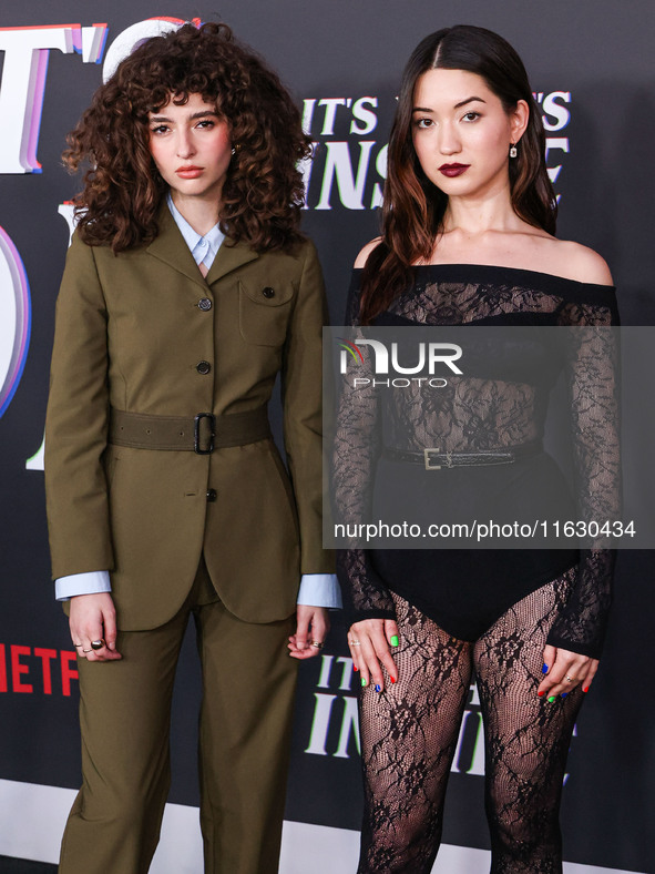 Nina Bloomgarden and Reina Hardesty arrive at the 2024 Beyond Fest - Los Angeles Premiere Of Netflix's 'It's What's Inside' held at The Egyp...