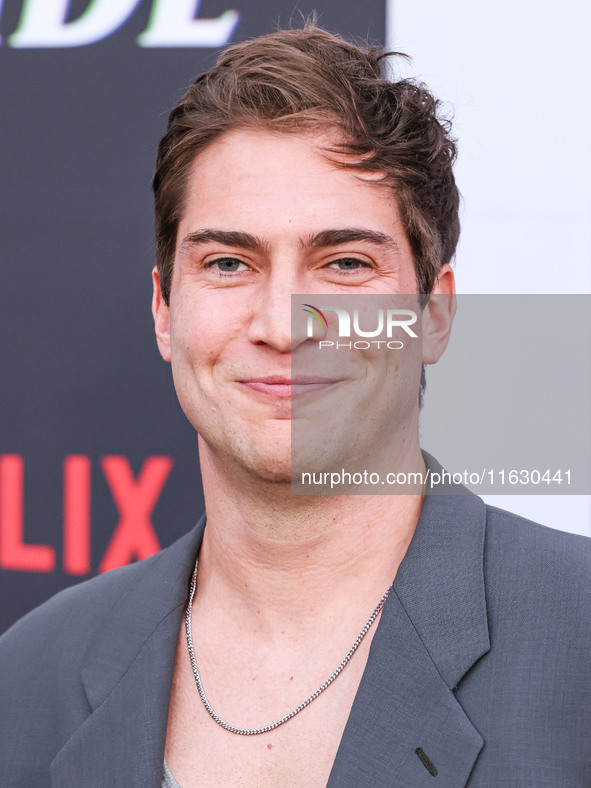 James Morosini arrives at the 2024 Beyond Fest - Los Angeles Premiere Of Netflix's 'It's What's Inside' held at The Egyptian Theatre Hollywo...