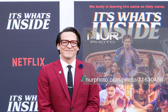 Greg Jardin arrives at the 2024 Beyond Fest - Los Angeles Premiere Of Netflix's 'It's What's Inside' held at The Egyptian Theatre Hollywood...