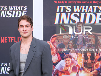 James Morosini arrives at the 2024 Beyond Fest - Los Angeles Premiere Of Netflix's 'It's What's Inside' held at The Egyptian Theatre Hollywo...