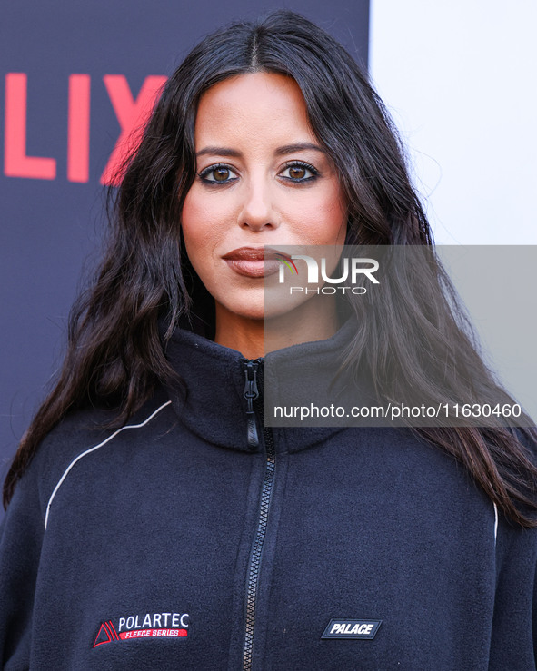 Naz Perez arrives at the 2024 Beyond Fest - Los Angeles Premiere Of Netflix's 'It's What's Inside' held at The Egyptian Theatre Hollywood on...