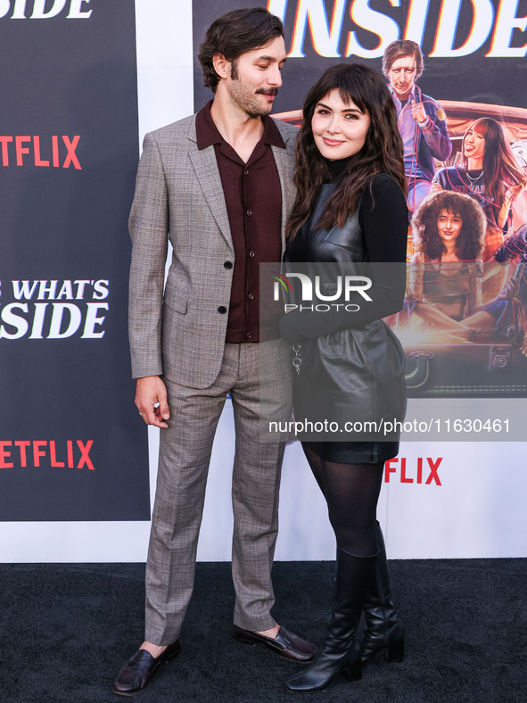 Alexander Koch and Daniella Pineda arrive at the 2024 Beyond Fest - Los Angeles Premiere Of Netflix's 'It's What's Inside' held at The Egypt...