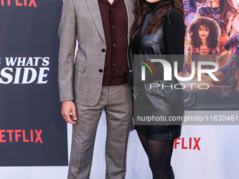 Alexander Koch and Daniella Pineda arrive at the 2024 Beyond Fest - Los Angeles Premiere Of Netflix's 'It's What's Inside' held at The Egypt...