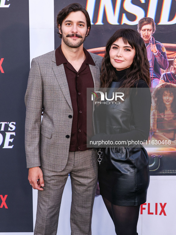 Alexander Koch and Daniella Pineda arrive at the 2024 Beyond Fest - Los Angeles Premiere Of Netflix's 'It's What's Inside' held at The Egypt...