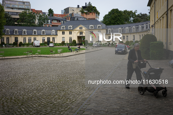 General view of the Abbaye de la Cambre in Brussels, Belgium, on September 29, 2024. 