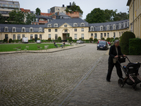 General view of the Abbaye de la Cambre in Brussels, Belgium, on September 29, 2024. (