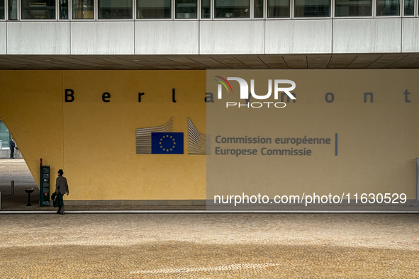 General view of the European Commission building in Brussels, Belgium, on September 30, 2024. 