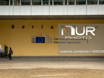 General view of the European Commission building in Brussels, Belgium, on September 30, 2024. (