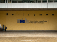 General view of the European Commission building in Brussels, Belgium, on September 30, 2024. (