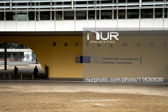 General view of the European Commission building in Brussels, Belgium, on September 30, 2024. 