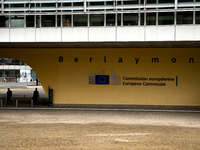 General view of the European Commission building in Brussels, Belgium, on September 30, 2024. (