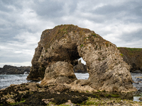 A view of the Ballintoy surroundings features in the TV show Game of Thrones in Antrim County, Northern Ireland, in July 2024. (