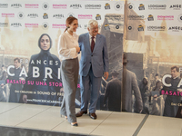 Cristiana Dell'Anna and Giancarlo Giannini attend the photocall for ''Francesca Cabrini'' at Cinema Adriano in Rome, Italy, on October 2, 20...